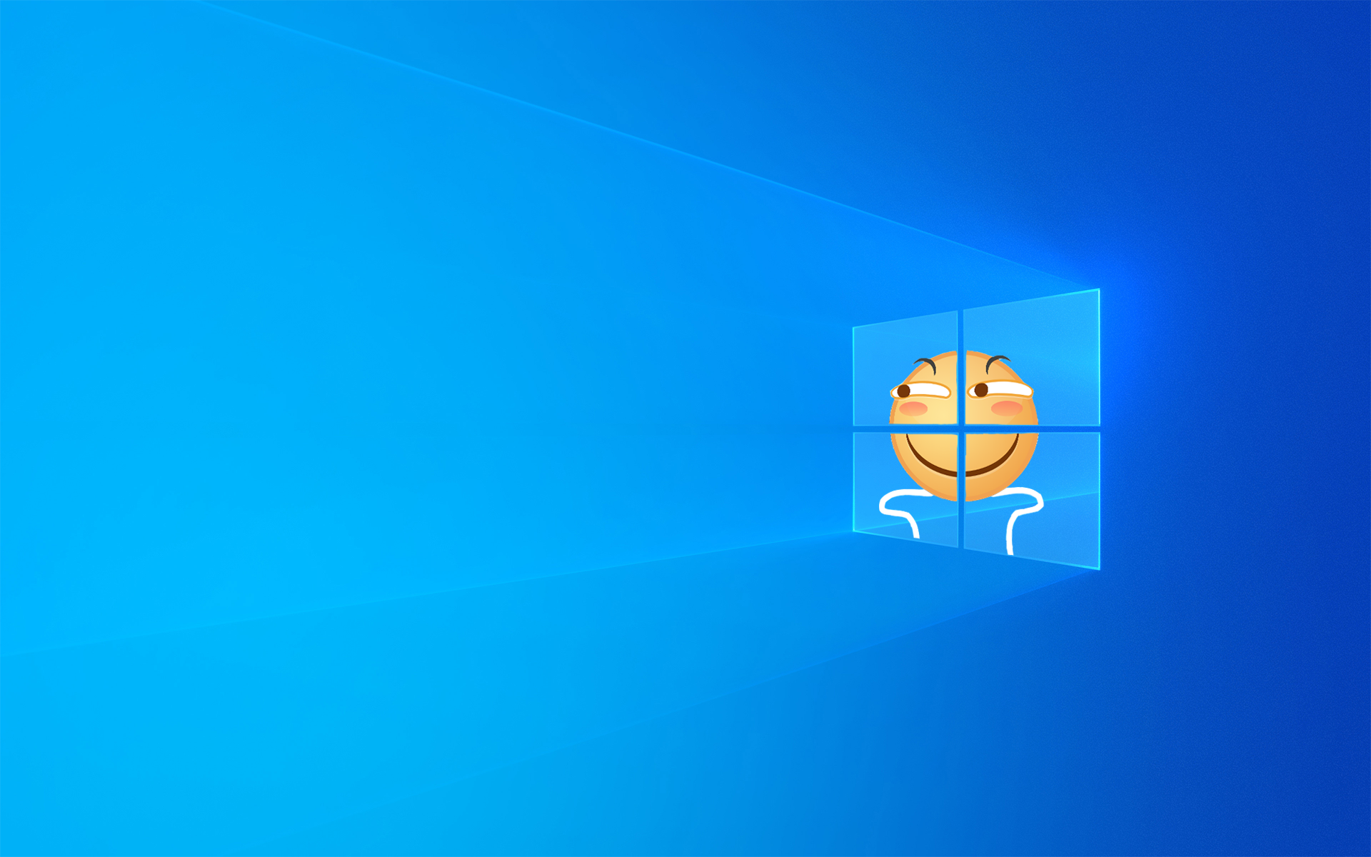 新版Windows10滑稽壁纸